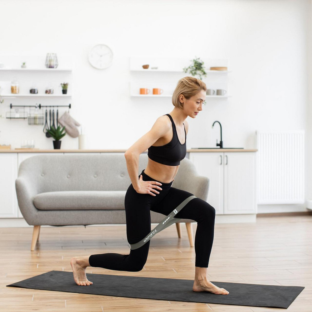 Набор резинок для фитнеса Gymtek 0,5-30кг серый Киев - изображение 3