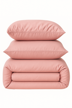 Ecotton Наволочка Ecotton 50х70 см фланель із бавовни Pink Рожевий Коломыя