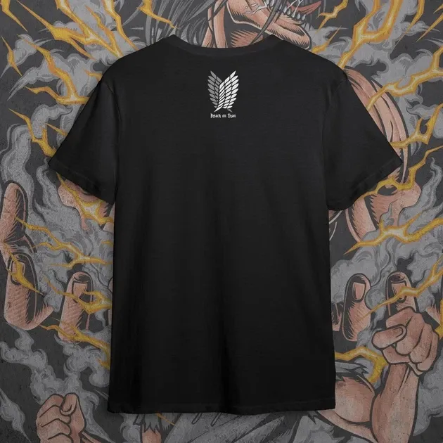 Футболка чоловіча з  принтом Атака Титанов Эрен Егер 3 Розмір 48 Дніпро - фото 3