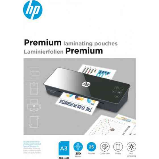 Плівка для ламінування HP Premium Laminating Pouches, A3, 250 Mic, 303x426, 25 pcs (9128) Киев