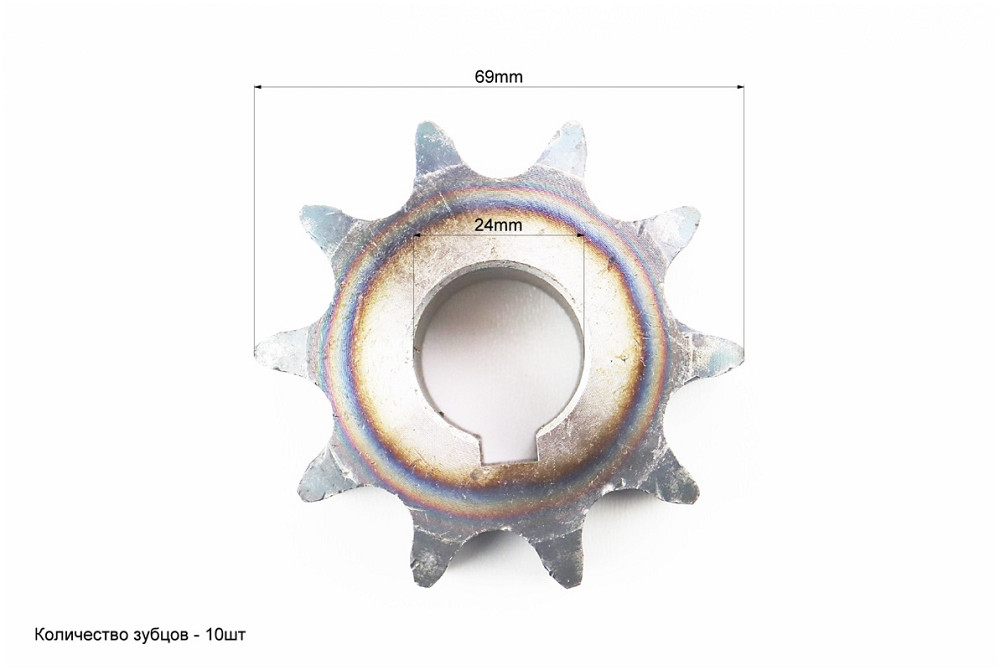 Зірка дворядна 630-10T-2 d-24mm V1100 Киев - изображение 2