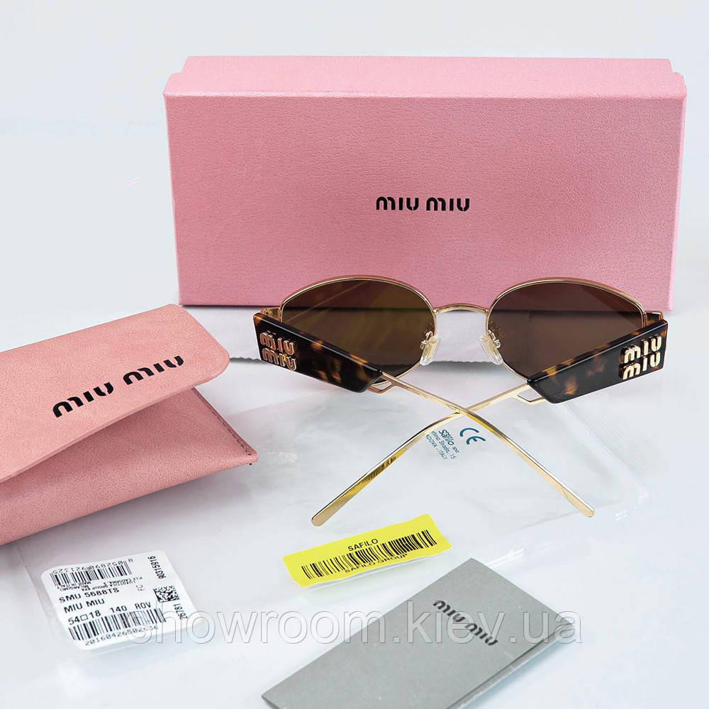 Женские овальные солнцезащитные очки Miu Miu 5688 LUX Киев - изображение 4