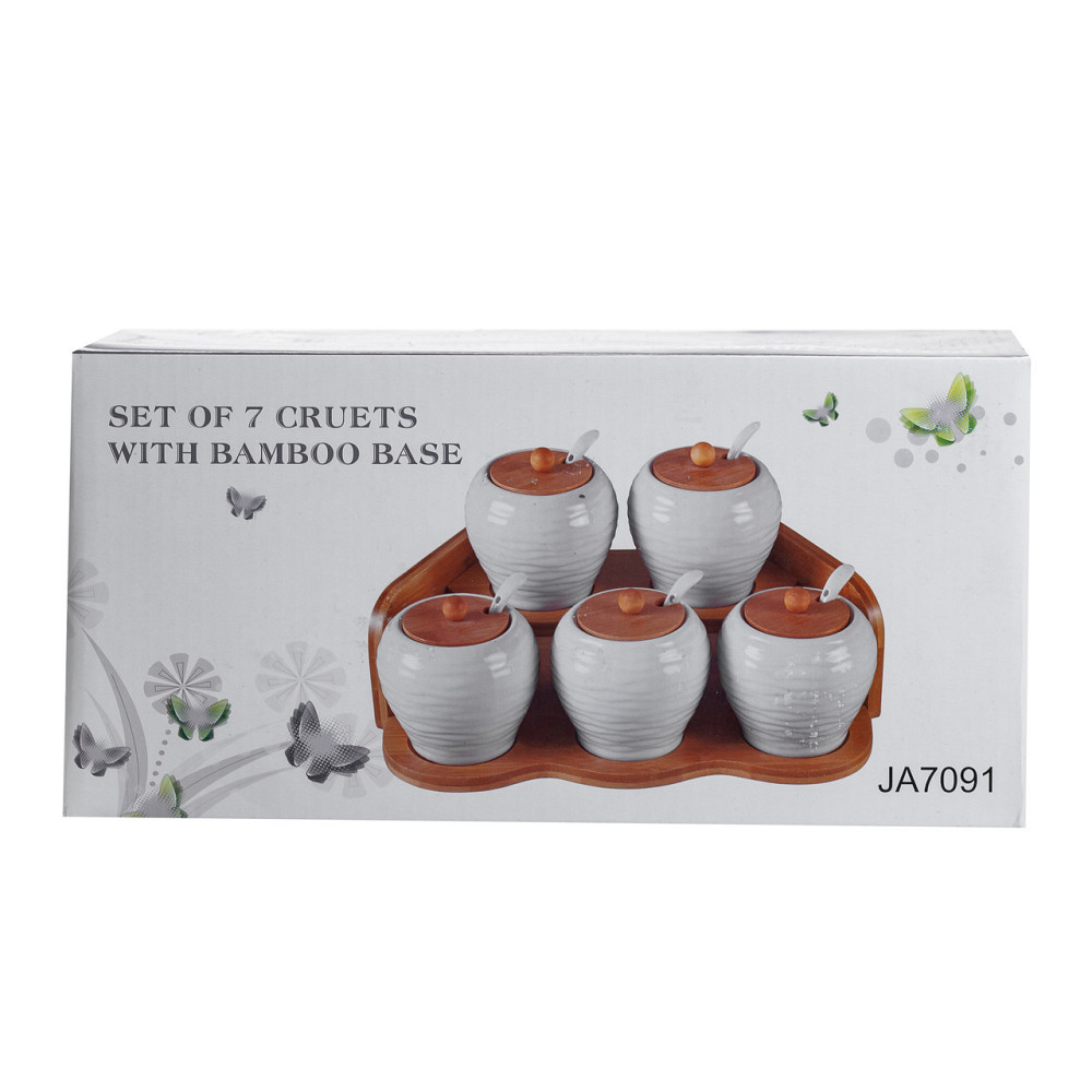 Набір фарфорових банок для сипучих продуктів, 5 шт. Київ - фото 6