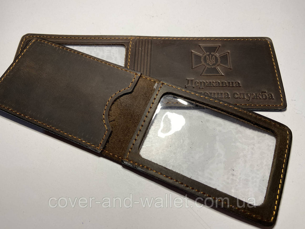Обкладинка на нове посвідчення Державна прикордонна служба з прозорим вікном PS Київ - фото 3