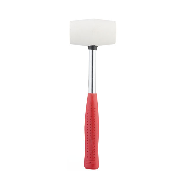 Киянка гумова, 280 г, 40 мм, бiла гума, металева ручка INTERTOOL HT-0234 Київ - фото 1