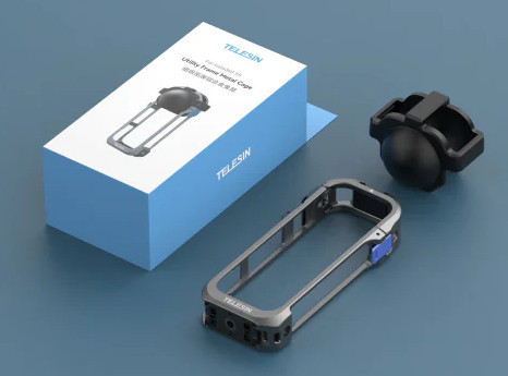 Рамка Insta360 X5 алюминиевая защитная с колпачком Telesin S6-FMS-19-TIS Киев - изображение 5