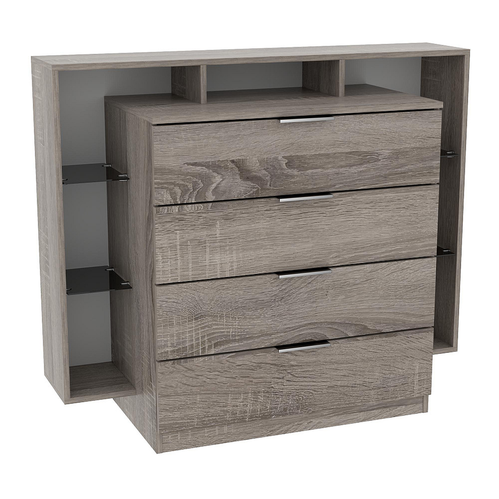 Комод Крістал, Дуб Сонома Трюфель, 1200/450/1000 Львів - фото 1