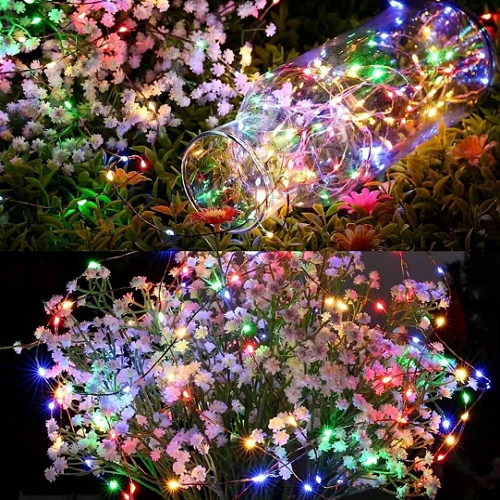 Світлодіодна гірлянда роса 50 Led 5м 8 режимів різнокольорова USB CW-G-50L5NUMC ColorWay Житомир