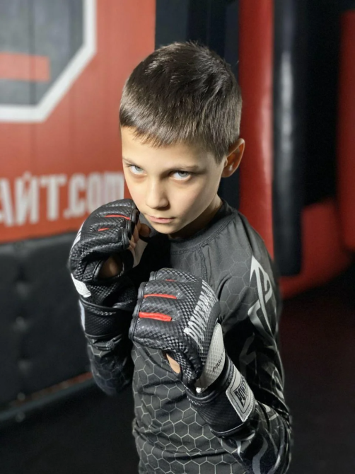 Рукавиці для MMA PowerPlay 3075 Чорні-Білі XL Кам'янське - фото 8