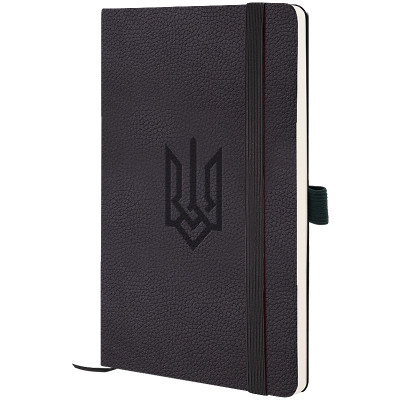 Книга записна Axent Partner Soft Skin Герб 125x195 мм, 96 аркушів, клітинка, чорна (8616-01-1-A) Вінниця - фото 1