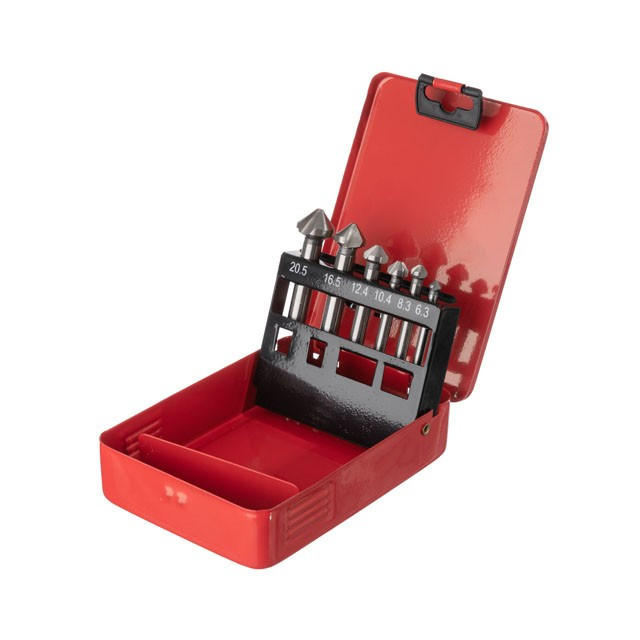 Набір зенкеров 6.3-20.5 мм 6 шт INTERTOOL SD-5006 Полтава - фото 1