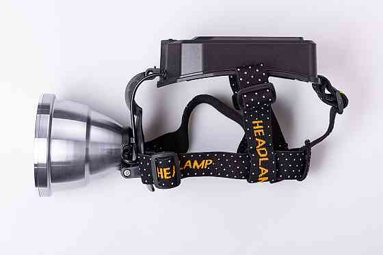 Налобний ліхтар акумуляторний зі швидкою зарядкою 16х10х13 см LED зарядка від сонячної панелі HP-JG-5 Київ