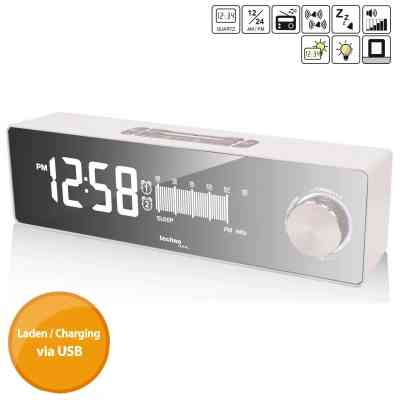 Настільний годинник Technoline з радіо WT483 White/Silver (DAS302714) Вінниця