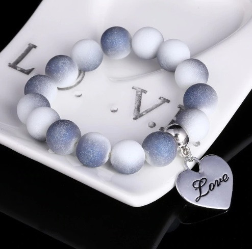 Женский браслет с сердечком (на резинке) Киев - изображение 1