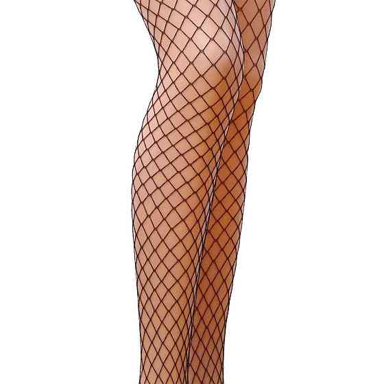Колготки в сеточку без выделенных трусиков Passion TI019 типа Кабаретка 1/2 (fishnet), nero Sex Aura Киев