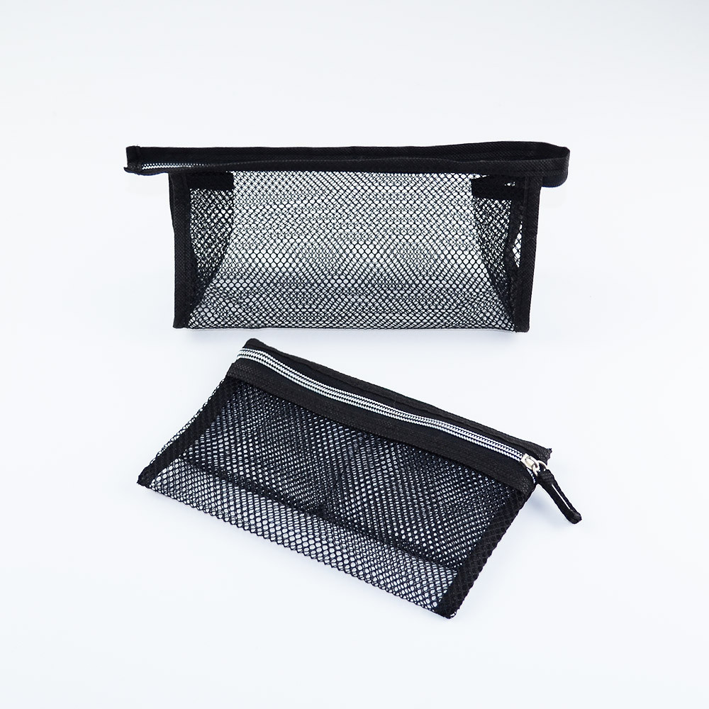 Комплект косметичек из сетки STK004 (Черный) Сумы - изображение 2