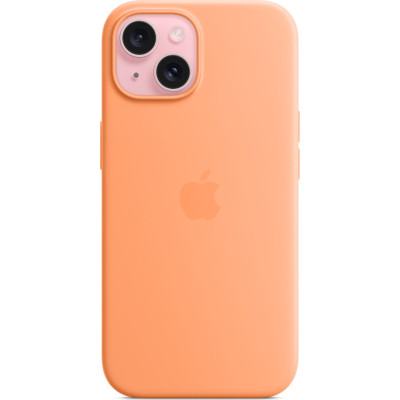Чехол для мобильного телефона Apple iPhone 15 Silicone Case with MagSafe Orange Sorbet (MT0W3ZM/A) Винница - изображение 2