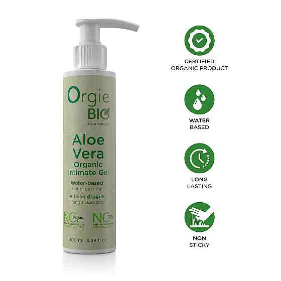 Лубрикант на водній основі Orgie – Bio Aloe Vera Intimate Gel (100 мл), екстракт алое вера Sex Aura Київ