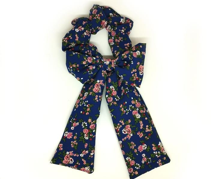 Резинка для волос бант темно-синий Твилли Киев - изображение 1