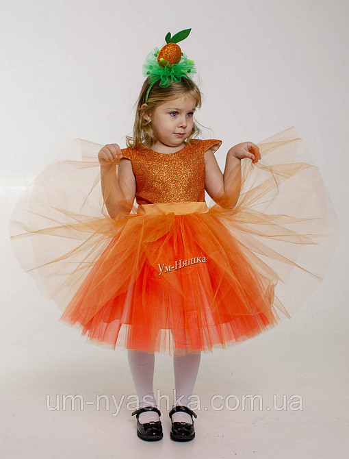 Гарний костюм лисички помаранчеве плаття Лисичка Білочка Мандаринка Апельсинка 120-130 Кривий Ріг - фото 6