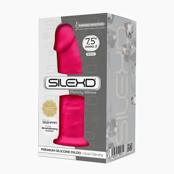 Фалоімітатор SilexD Henry Pink (MODEL 2 size 7.5in), двошаровий, силікон + Silexpan, діаметр 4,8 см Львів