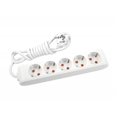 Мережевий подовжувач Panasonic X-tendia із заземленням 5 розеток, 5м (WLTB04552GR-UA) Вінниця - фото 1