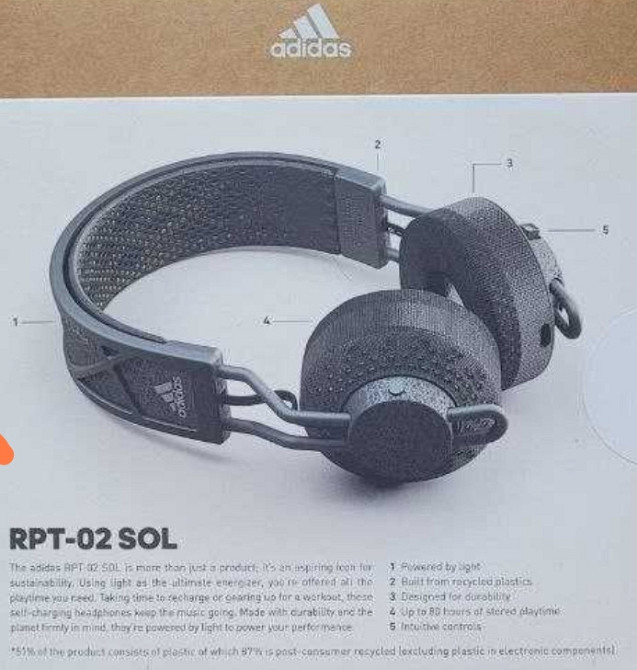 Наушники: Adidas RTP-02 SOL. Харьков - изображение 2