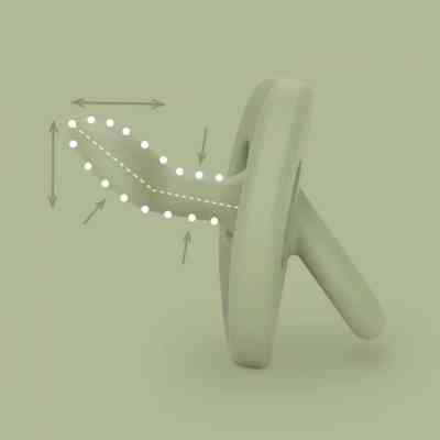 Пустышка Suavinex Colour Essence силиконовая, анатомическая, 6-18 мес. зеленая (308078) Винница