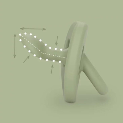 Пустышка Suavinex Colour Essence силиконовая, анатомическая, 6-18 мес. зеленая (308078) Винница - изображение 4