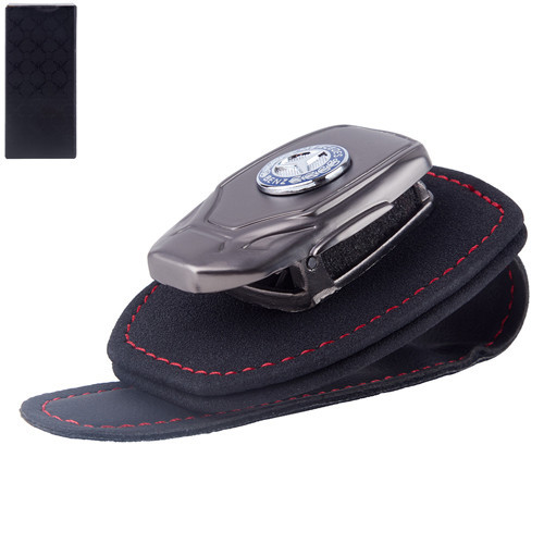 Кожаный зажим для очков MERCEDES - держатель для солнцезащитных и оптических очков Харьков - изображение 1