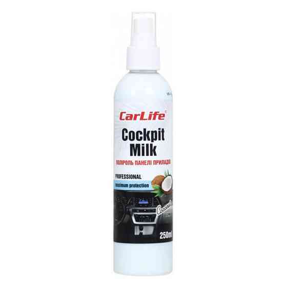 Поліроль для панелі приладів Carlife Cockpit Milk Кокос, 250мл Львів