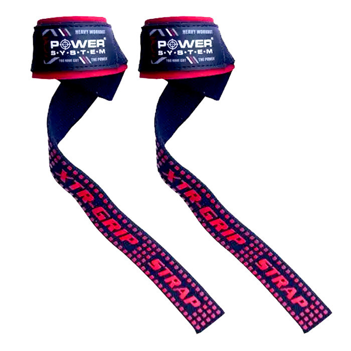 Лямки для тяги Power System PS-3430 XTR-Grip Straps Black/Red Луцьк - фото 4