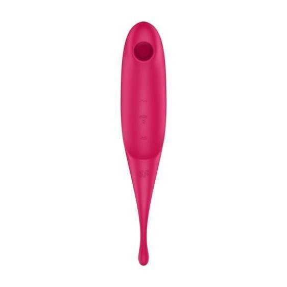 Вакуумний кліторальний стимулятор - Satisfyer Twirling Pro Red Sex Aura Київ - фото 3