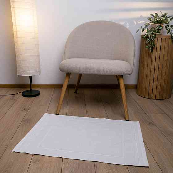 Махровое полотенце для ног Коврик GM Textile 50х70см 500г/м2 (Белый) Сумы
