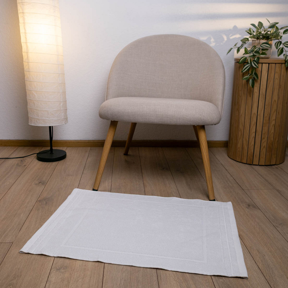 Махровое полотенце для ног Коврик GM Textile 50х70см 500г/м2 (Белый) Сумы - изображение 4
