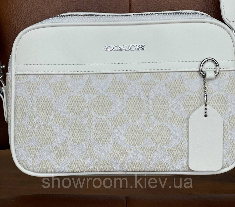 Мужская брендовая сумка через плечо Coach (1376-4) Киев - изображение 7