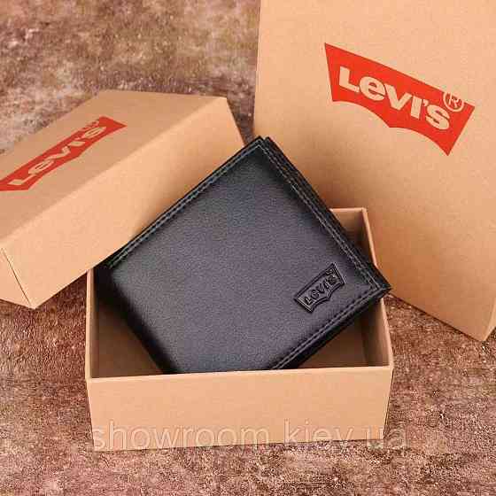 Чоловічий шкіряний гаманець Levis (4452) Київ
