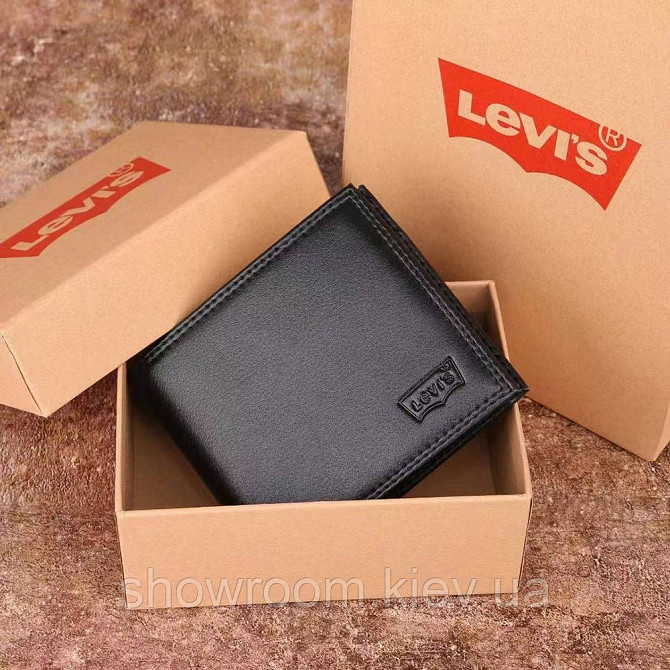 Чоловічий шкіряний гаманець Levis (4452) Київ - фото 1