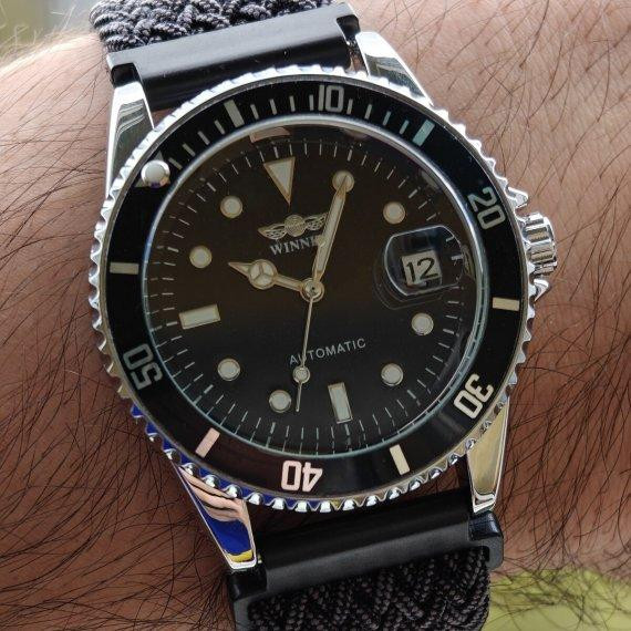 Годинник чоловічий механічний наручний Winner Basel Nylon (2 ремінці) Вінниця - фото 7