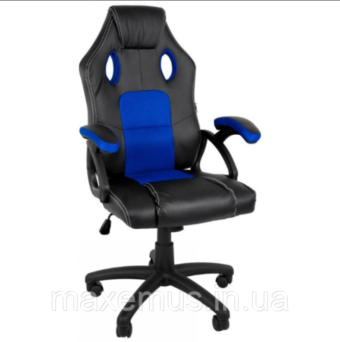 Компьютерное кресло с сетчатой спинкой YS-6056 мягкое офисное кресло для работы за ноутбуком синее Мостиска - изображение 7