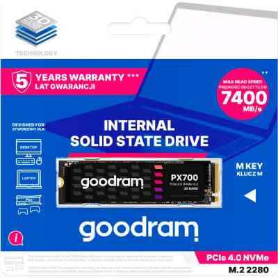 Накопичувач SSD M.2 2280 1TB Goodram (SSDPR-PX700-01T-80) Вінниця