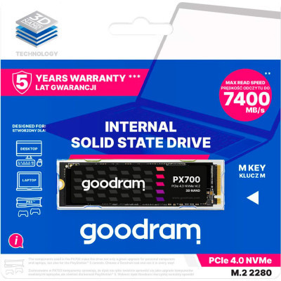 Накопичувач SSD M.2 2280 1TB Goodram (SSDPR-PX700-01T-80) Вінниця - фото 4