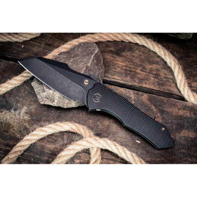 Нож Weknife High-Fin XL, Darkwash, чорний титан (WE24010-1) Винница - изображение 5