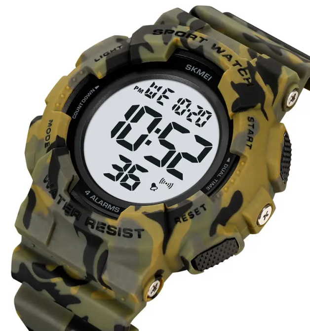 Мужские наручные спортивные часы Skmei 2081 Камуфжляж с белым Винница - изображение 2