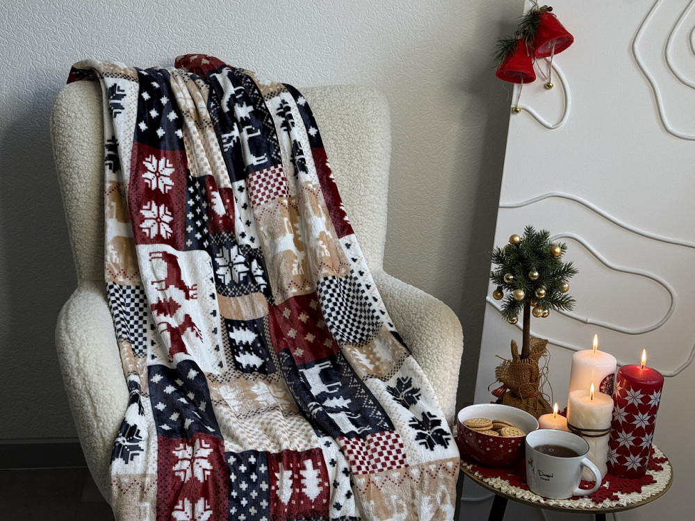 Ecotton Плед Ecotton 220х240 см Well Soft новорічний з оленями (24187) Коломия - фото 1