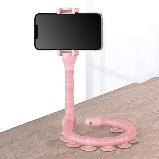 Гибкий держатель для телефона с присосками универсальный Cute Worm Lazy Holder. Цвет: розовый ZT-13 Львов - изображение 18