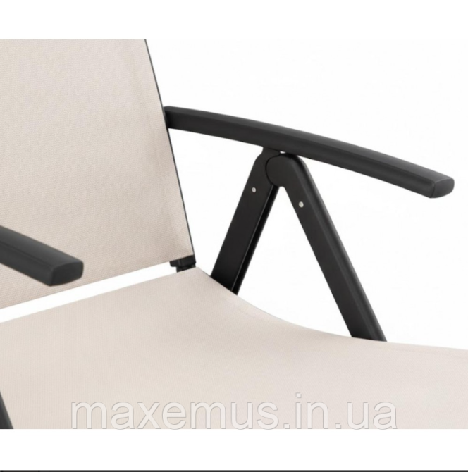 Шезлонг лежак раскладной Bonro BG 0 0 8 садовый с алюминиевой рамой и подстаканником бежевый Мостиска - изображение 18