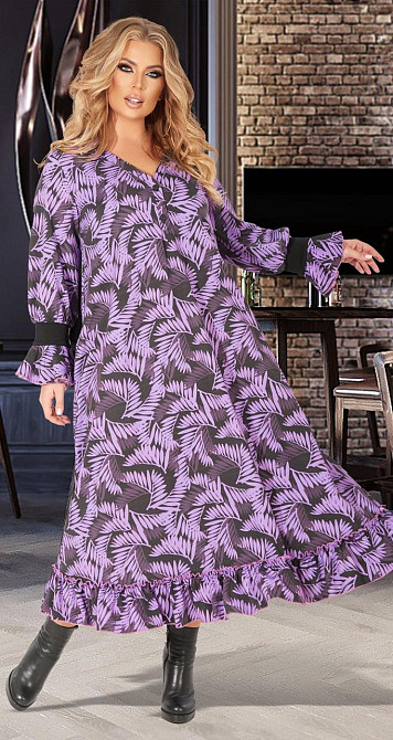 Стильное длинное платье большого размера (50) Киев - изображение 1