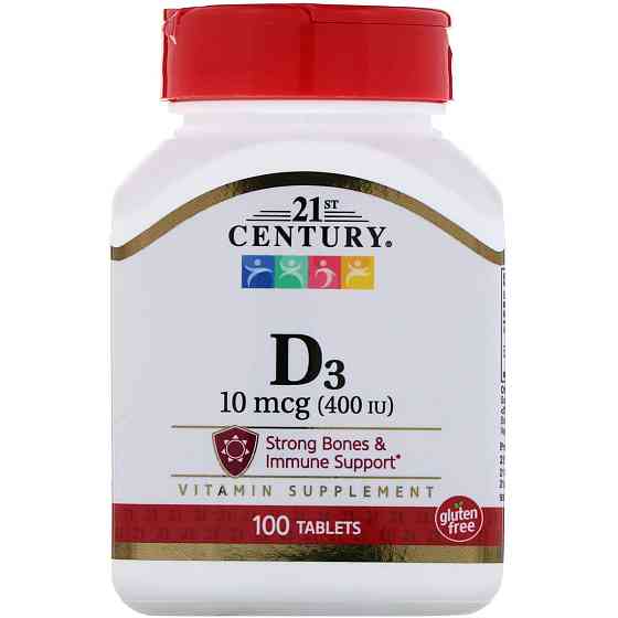 21st Century Вітамін Д3 Vitamin D3 400 IU 100 tablets Луцьк
