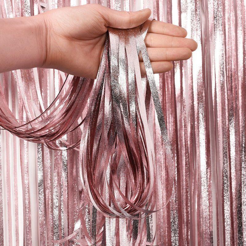 Дождик для фотозоны праздничный 2 м на 1 м розовое золото Киев - изображение 1